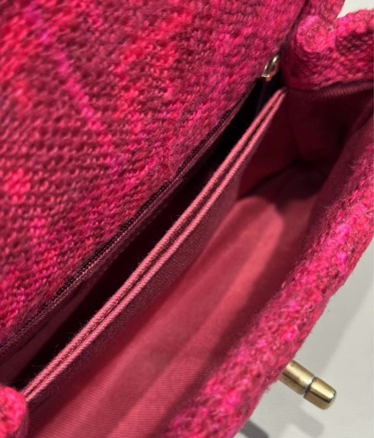 【威選精品】 ✨ CHANEL Coco Handle 樹莓紅毛呢|優雅與收藏價值兼具 ✨-9