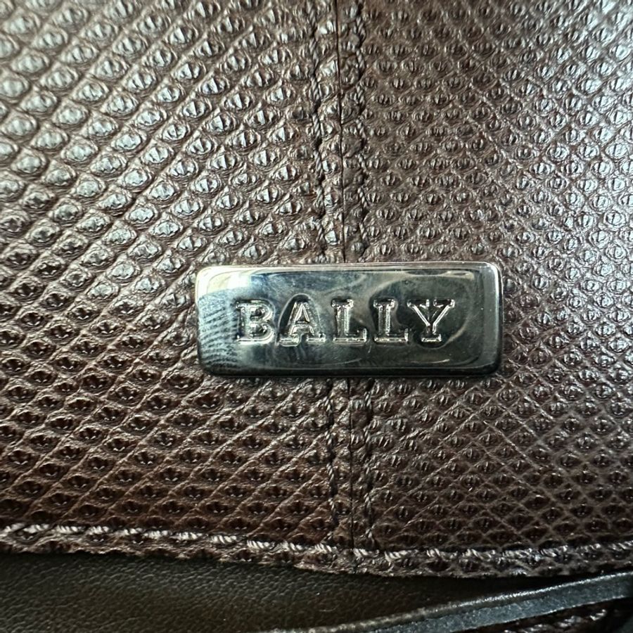 【赫蒂國際精品】Bally 棕色皮革編織復古手提袋 vintage-20
