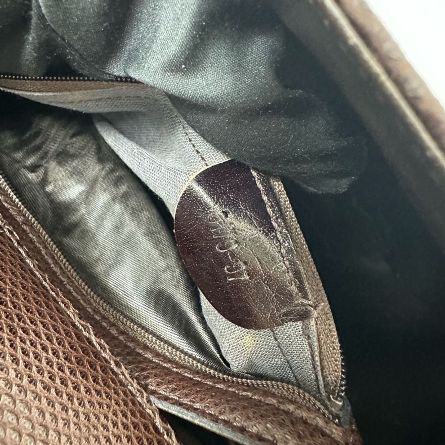 【赫蒂國際精品】Bally 棕色皮革編織復古手提袋 vintage-24