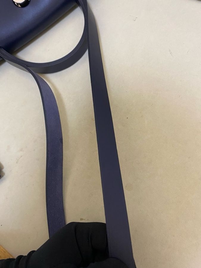 999新愛馬仕 HERMES Herbag 單肩包 S4 深邃藍 帆布拼牛皮 尺寸:31 銀扣K刻。-17
