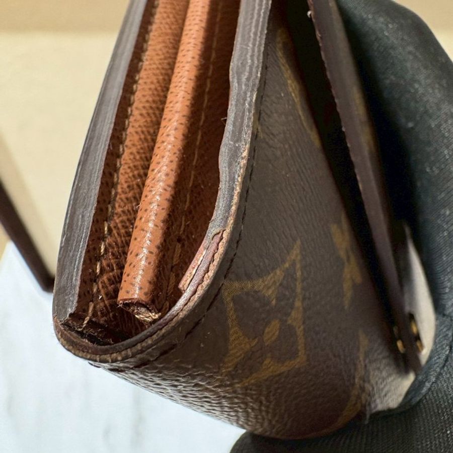 Louis Vuitton Sarah老花長夾 晶片款-6