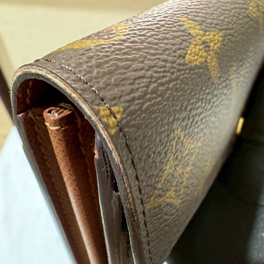 Louis Vuitton Sarah老花長夾 晶片款-11