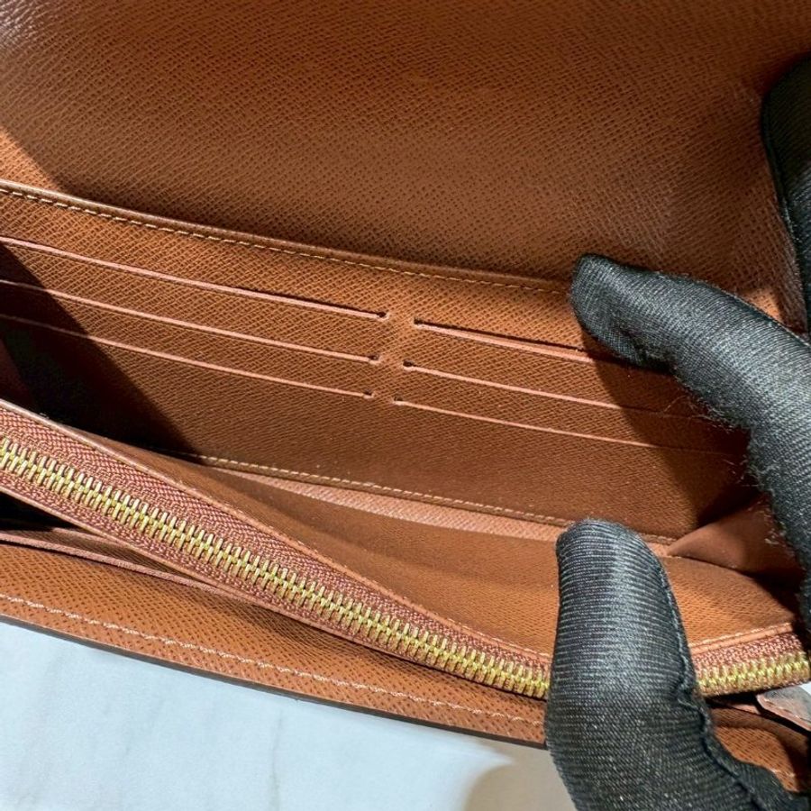 Louis Vuitton Sarah老花長夾 晶片款-15