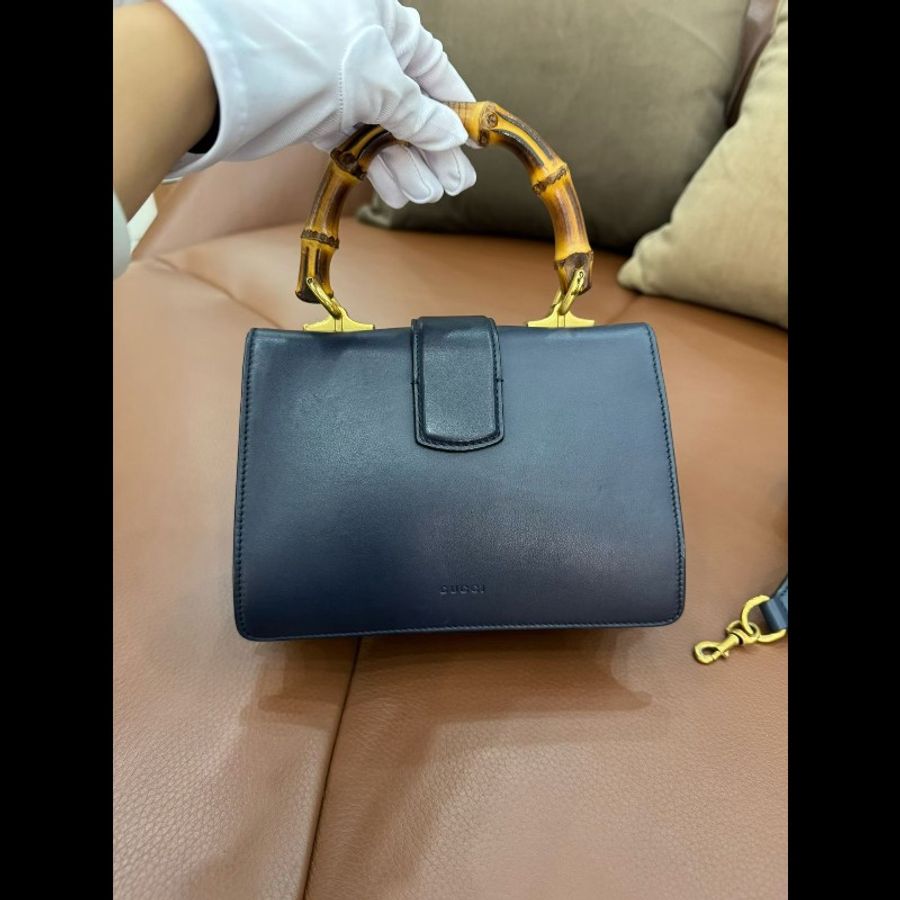 古馳Gucci Dionysus酒神竹節包,拼色mini款,虎頭扣、竹節手柄、條紋織帶肩帶-3