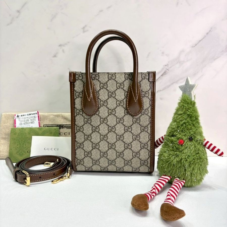 GUCCI Interlocking G帆布迷你手機包-1