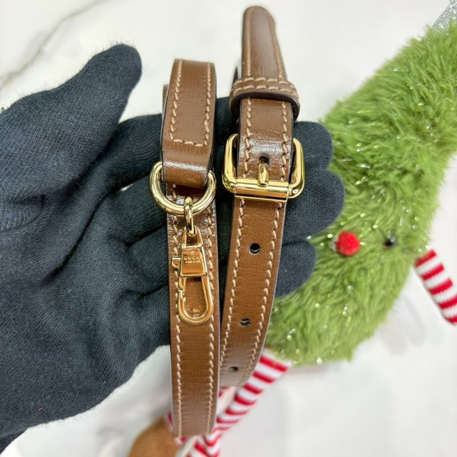 GUCCI Interlocking G帆布迷你手機包-6