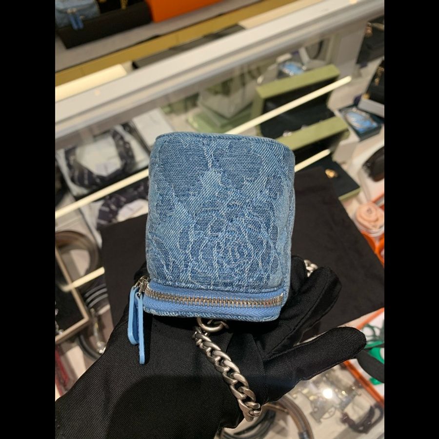 香奈兒Chanel 23P愛心金球 丹寧牛仔山茶花小盒子-1