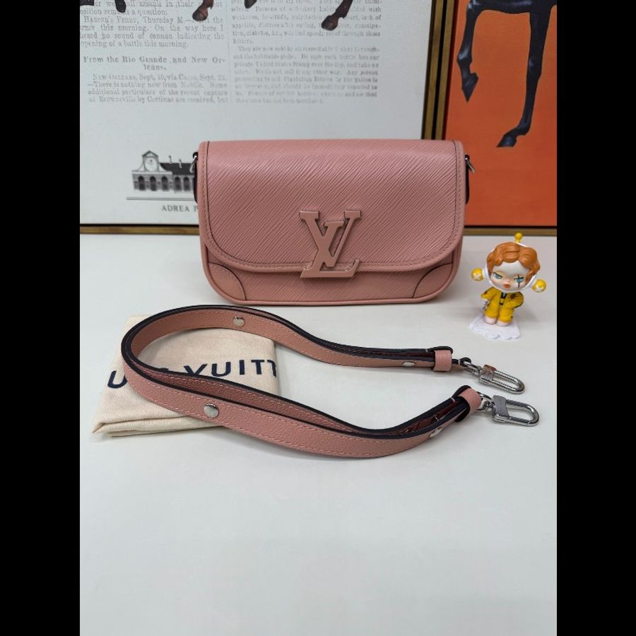 LV路易威登 粉色水紋法棍包,晶片款-0