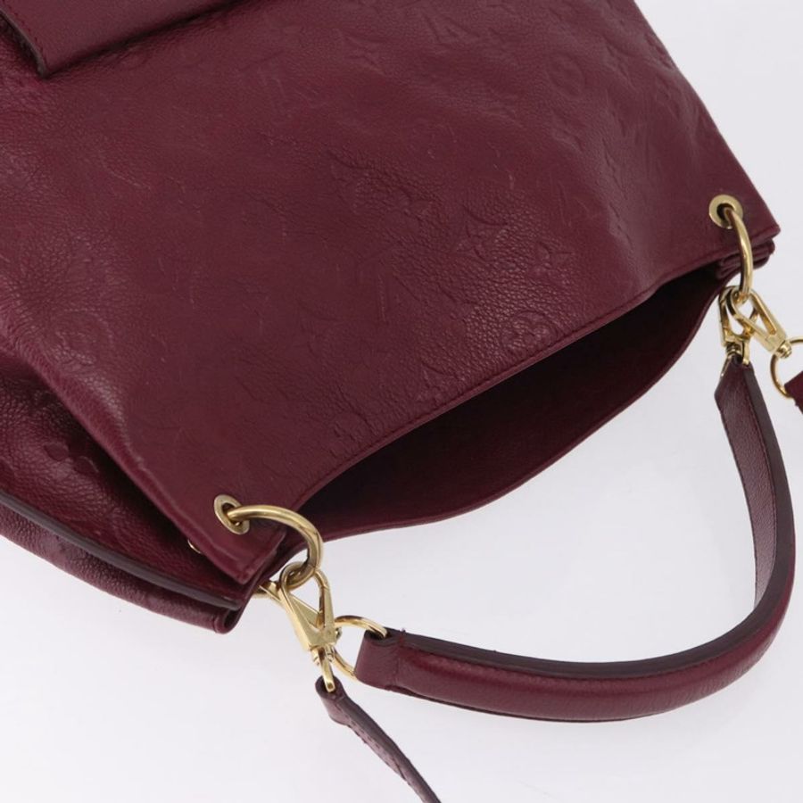 【日本直送】路易威登 Monogram Empreinte Metis 肩背包 酒紅色 M40813 正品 ka5209V-5