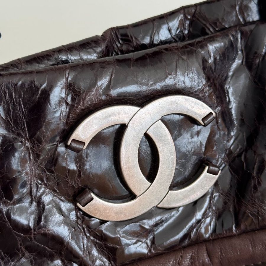 98新🆕 Chanel 香奈兒 南瓜包 棕色銀釦-9