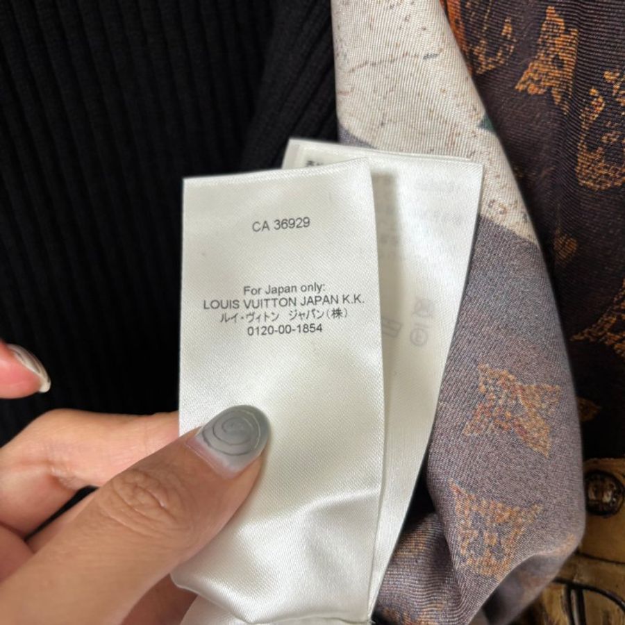::LOIUS VUITTON:: LV 經典Monogram 絲質拼接黑坑條 飛行員外套 SS24 Velvet feel Coat Women's Multicolor-23