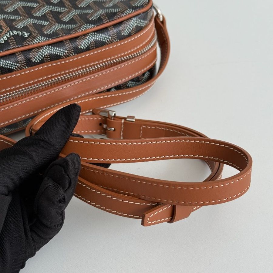 99新🆕 Goyard 戈雅 Cap-Vert PM Bag 相機包 棕-13