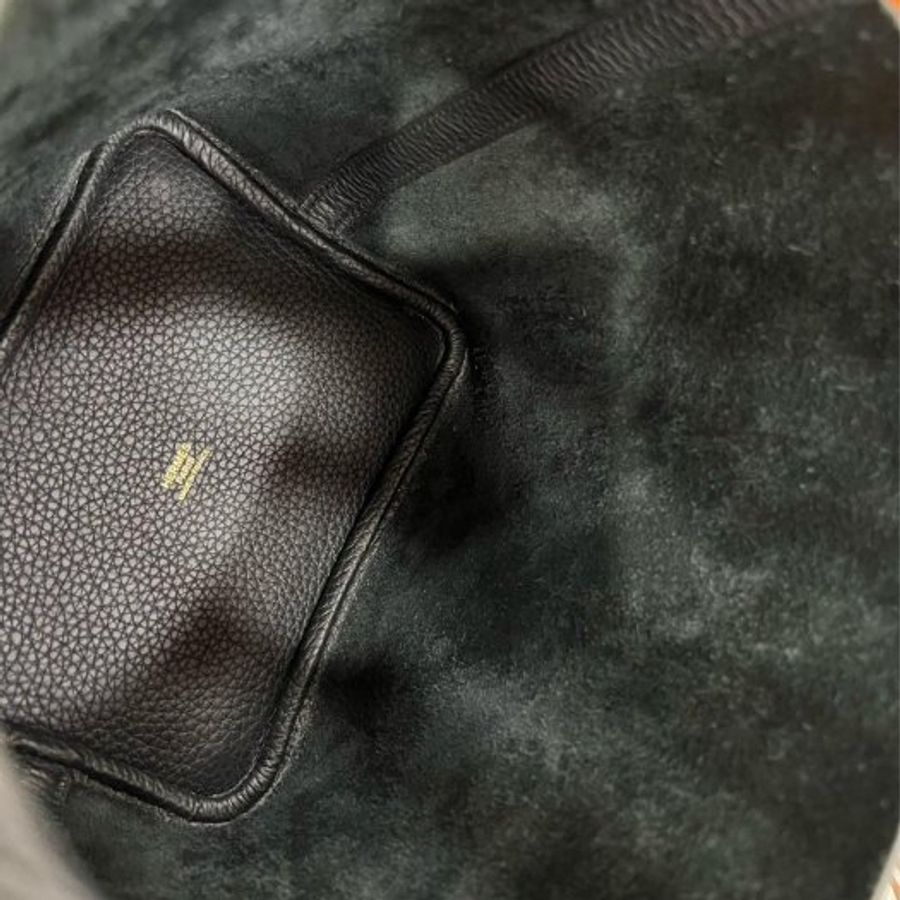 東區正精品㊣HERMES PICOTIN 18cm 愛馬仕黑色金釦水桶袋包鎖頭包手提包 Z刻 RZ6541-12