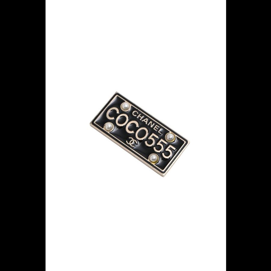 Chanel 17年古巴项链coco555长方形胸针-15