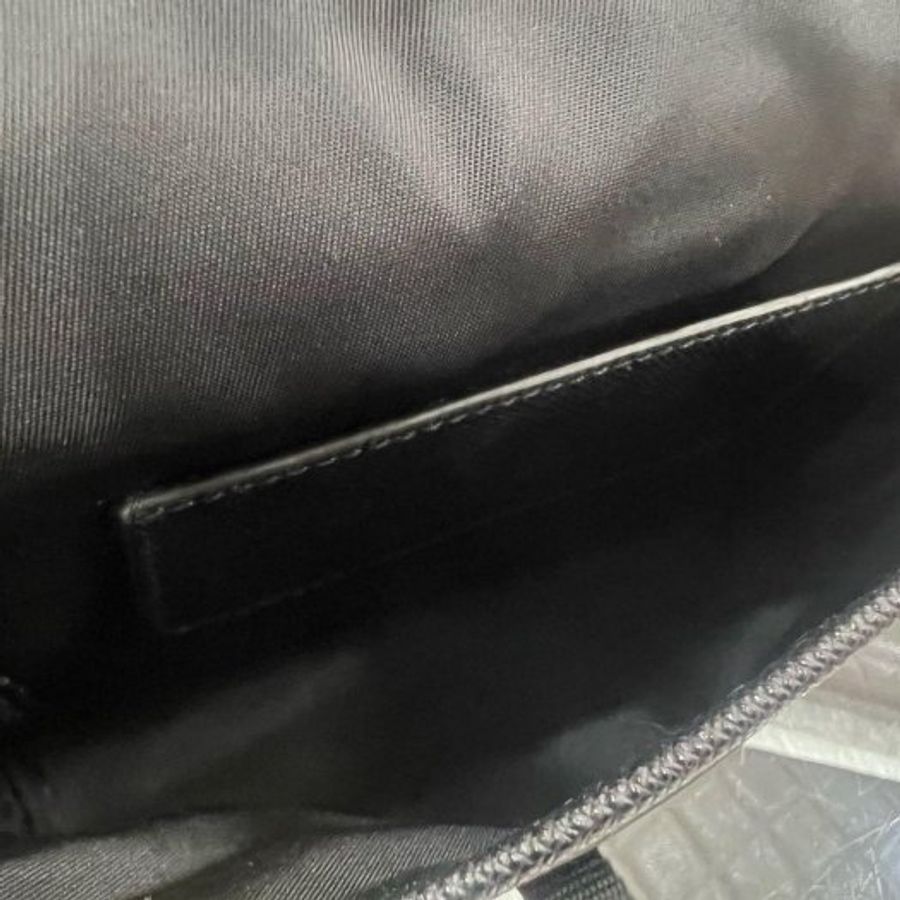 東區正精品㊣PRADA 2ZH108 PRADA 黑色尼龍銀三角牌釦式迷你翻蓋小手機包肩背包斜背包 RZ6542-11