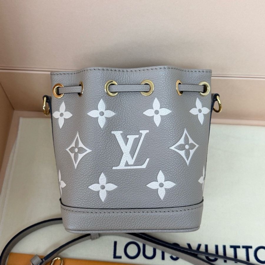Louis Vuitton路易威登 灰色 水桶包nano 手提包斜挎包-2