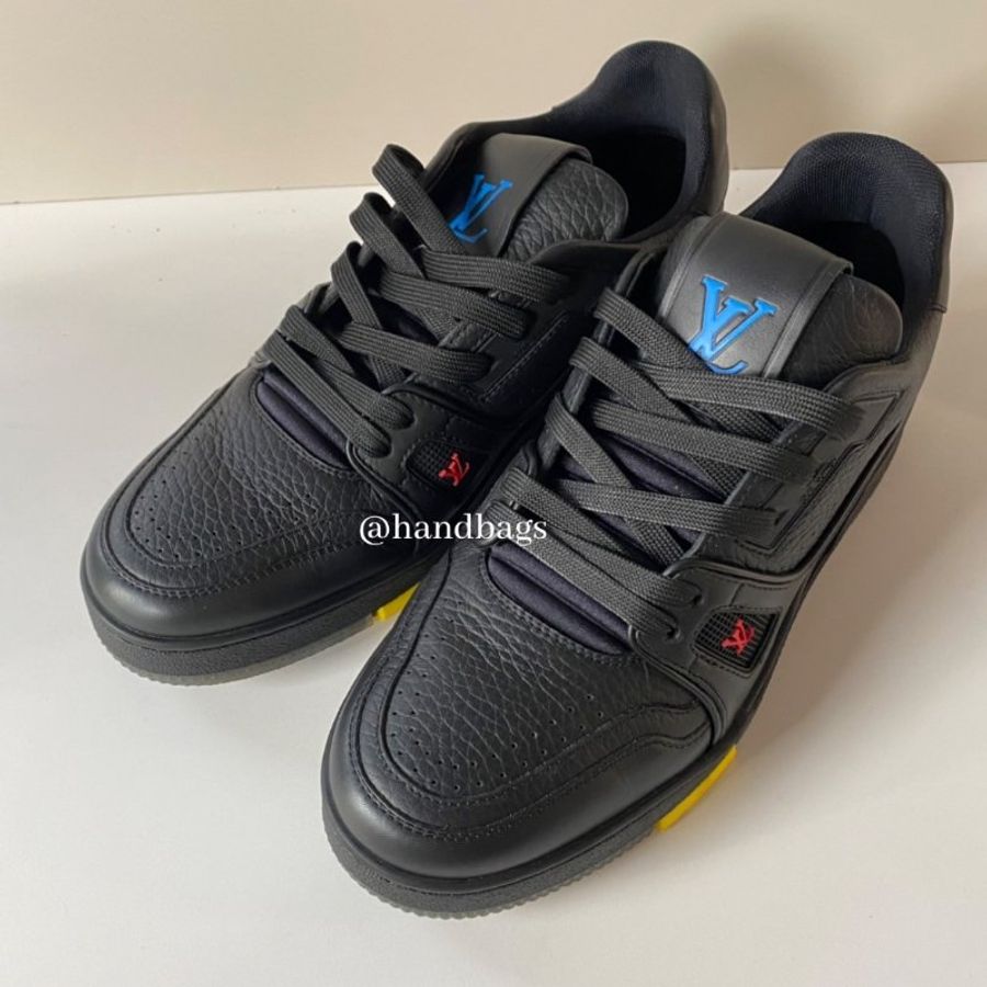 LV Trainer Sneaker 限量 黑色 彩色 Logo 休閒鞋 運動鞋 男款 UK5 1A8ZQ3 現貨-1