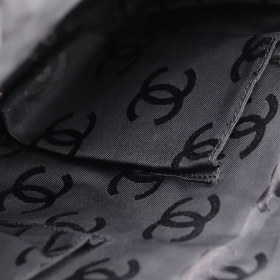 Chanel 香奈兒 黑色 皮革 Wild Stitch 外縫托特包 肩背包-13