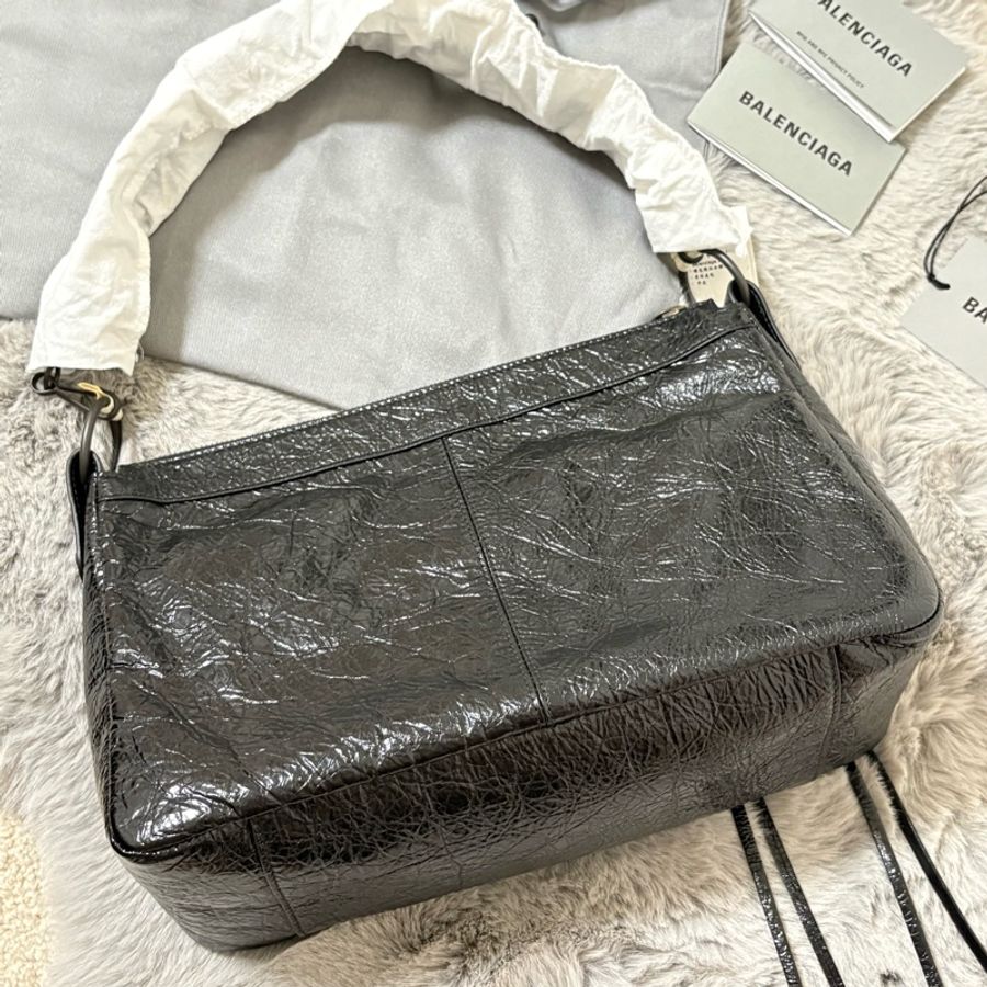 全新BALENCIAGA 巴黎世家 MEN‘S LE CITY MOTO SMALL IN BLACK專櫃強勢回補款-11