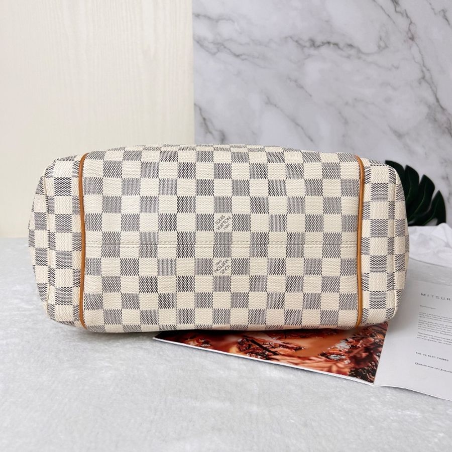 LV Damier Azur 白棋盤格 Totally MM 中號托特包-14