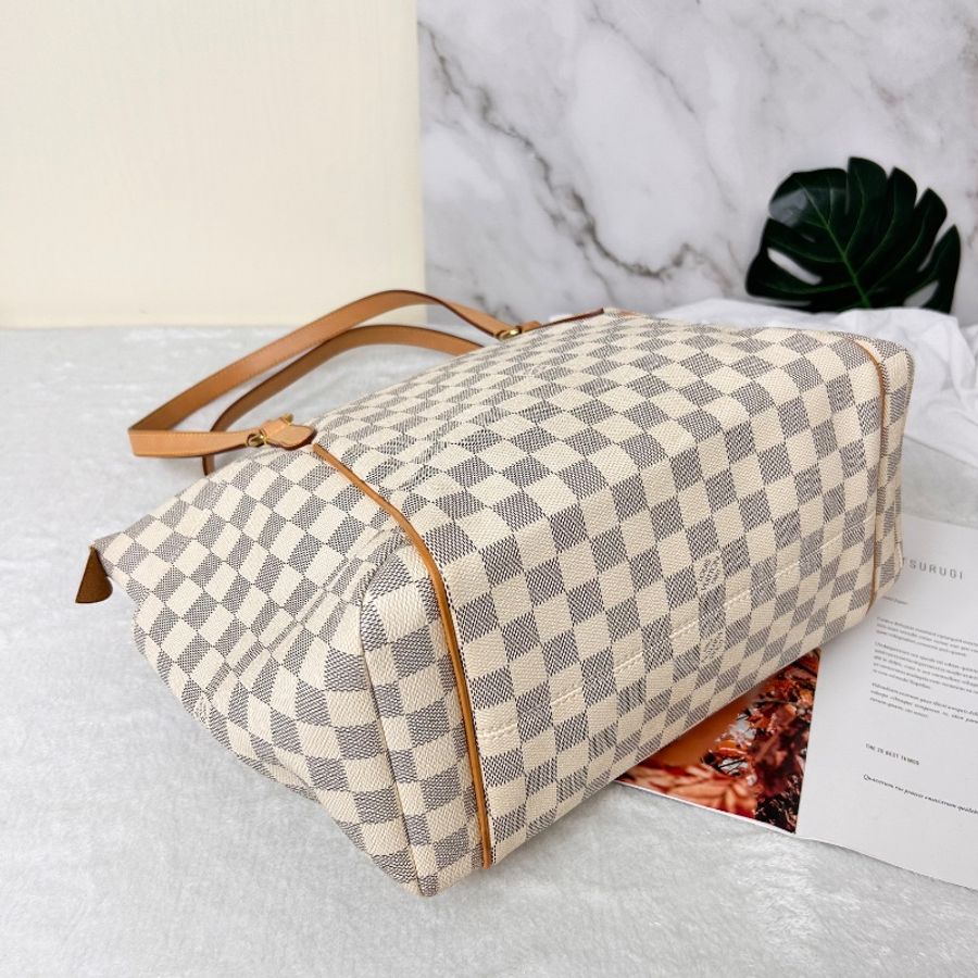 LV Damier Azur 白棋盤格 Totally MM 中號托特包-17
