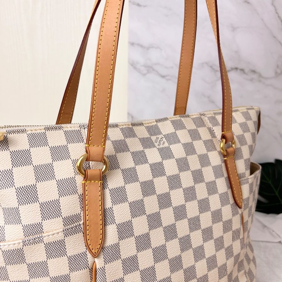 LV Damier Azur 白棋盤格 Totally MM 中號托特包-24