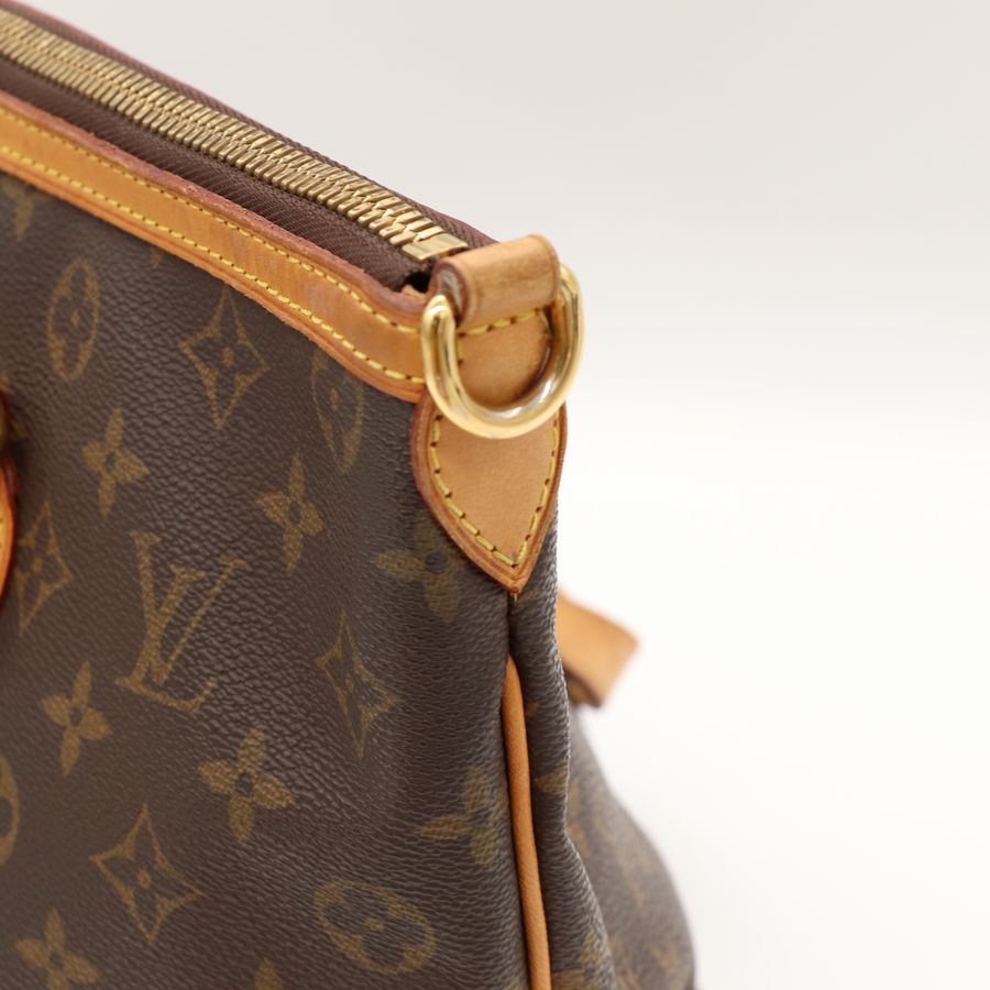 LV Louis Vuitton Palermo PM 經典老花帆布兩用手提包-7
