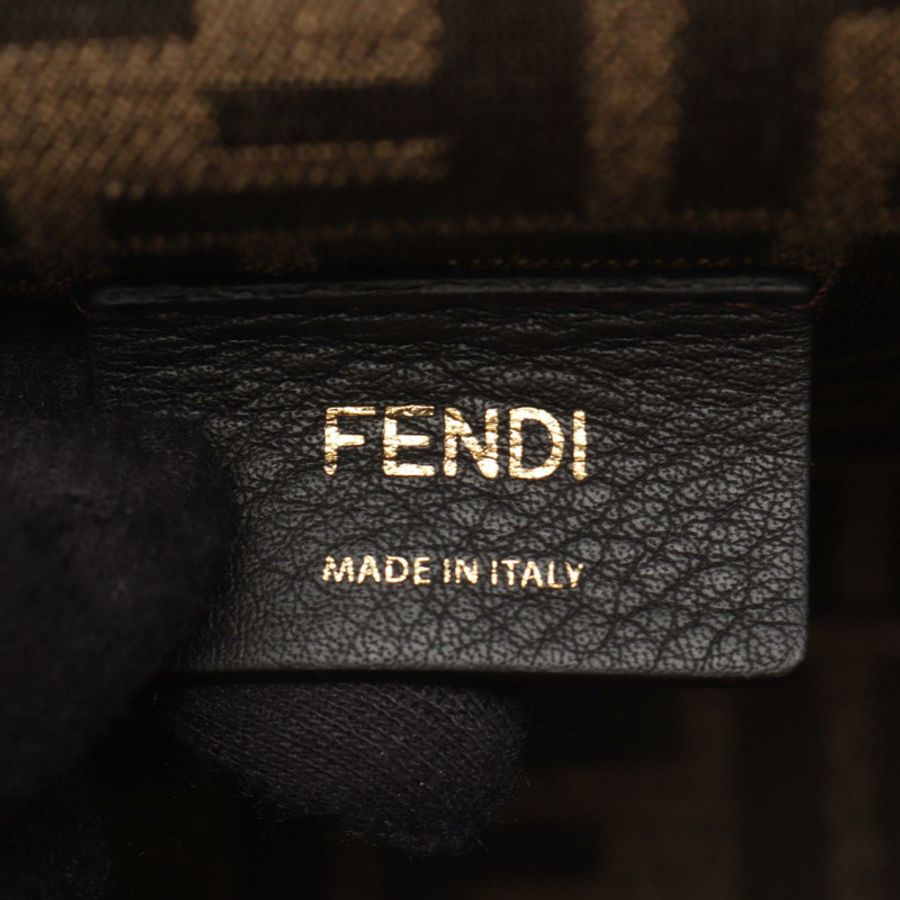 FENDI First 小號手拿包/肩斜背包 8BP129 ABVE 皮革 棕色 二手-3