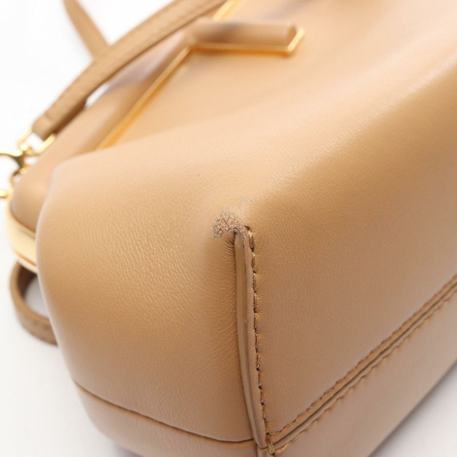 FENDI First 小號手拿包/肩斜背包 8BP129 ABVE 皮革 棕色 二手-6