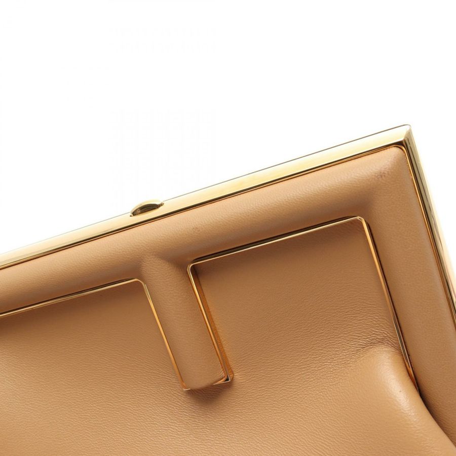 FENDI First 小號手拿包/肩斜背包 8BP129 ABVE 皮革 棕色 二手-7