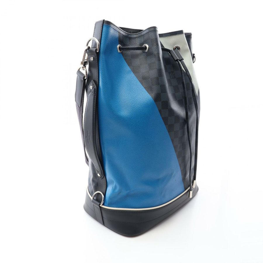 路易威登 Noe Marin 單肩斜背包 N41611 Damier Cobalt 帆布二手-11
