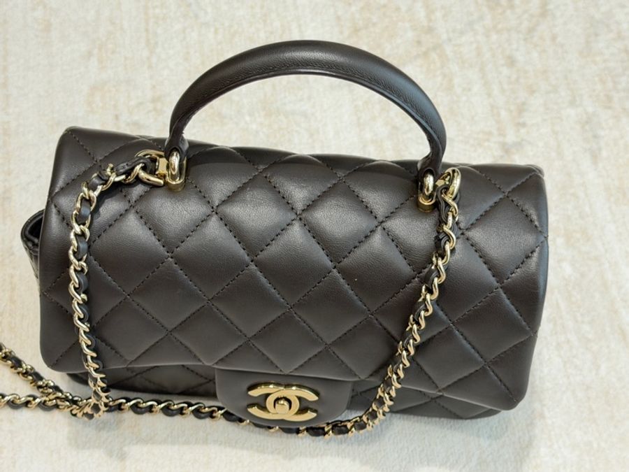 Chanel 手柄cf 深可可色-4