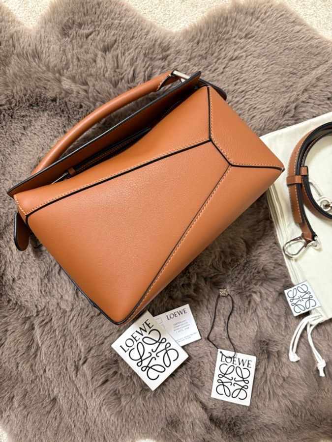 Loewe Puzzle Edge Bag Small (Tan)-0
