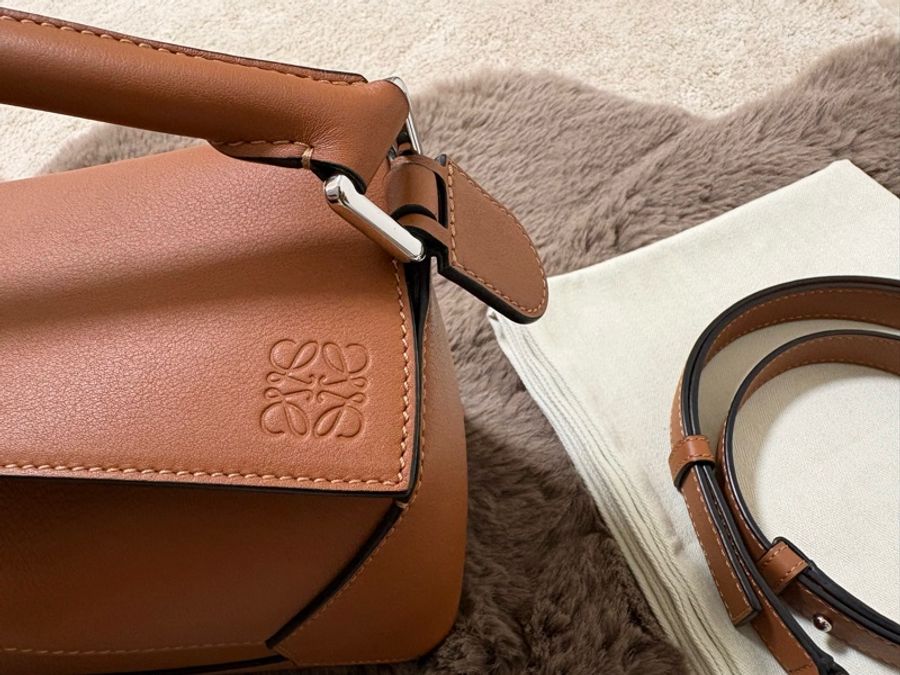 Loewe Puzzle Edge Bag Small (Tan)-3
