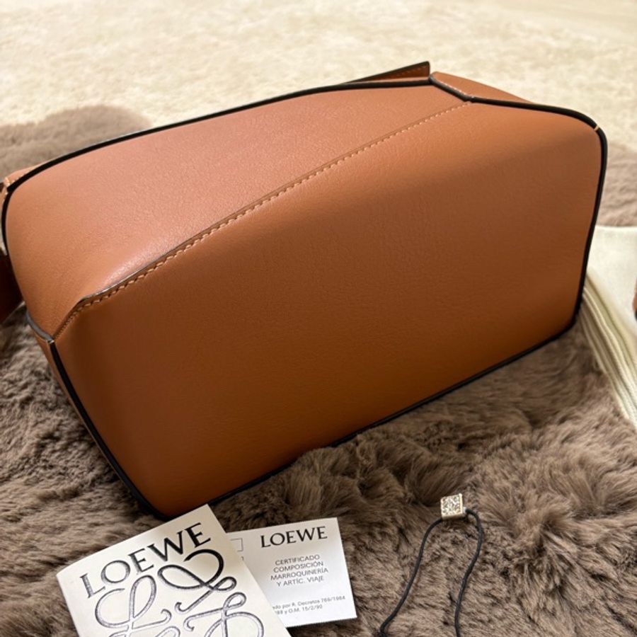 Loewe Puzzle Edge Bag Small (Tan)-12
