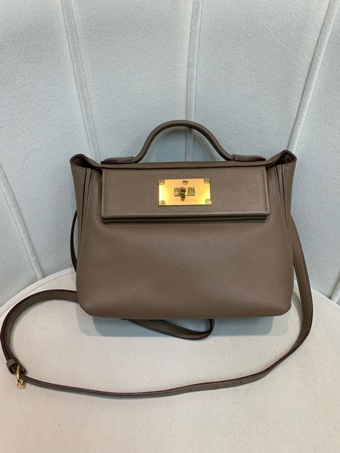 Hermes 愛馬士 大象灰 +金扣 mini 迷你 2424 U stamp-1