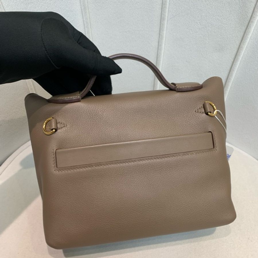Hermes 愛馬士 大象灰 +金扣 mini 迷你 2424 U stamp-12
