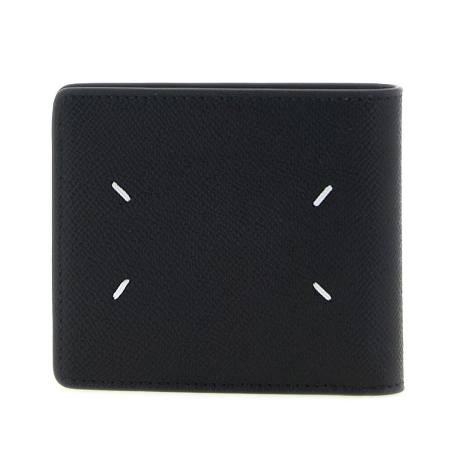 【Maison Margiela】Bifold 四針 荔枝小牛皮 卡夾 皮夾 短夾 黑色 SA1UI0016P4745T8013-3