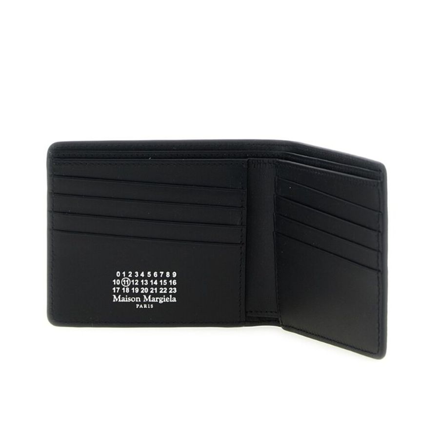 【Maison Margiela】Bifold 四針 荔枝小牛皮 卡夾 皮夾 短夾 黑色 SA1UI0016P4745T8013-4