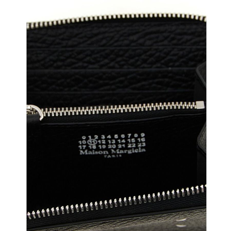 【Maison Margiela】Zip Small 四針 拉鍊 壓花小牛皮 卡夾 皮夾 短夾 零錢包 黑色 SA1UI0047P4455T8013-2