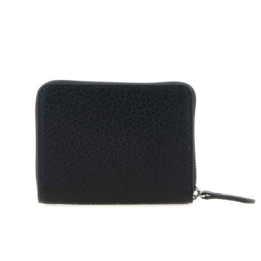 【Maison Margiela】Zip Small 四針 拉鍊 壓花小牛皮 卡夾 皮夾 短夾 零錢包 黑色 SA1UI0047P4455T8013-3