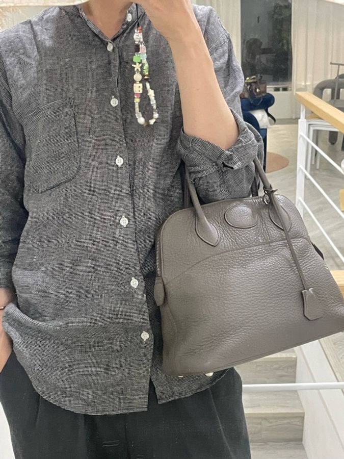 ▪️富貴選物FUGUEI▪️愛馬仕 柏利Hermes 灰色   bolide 31-20