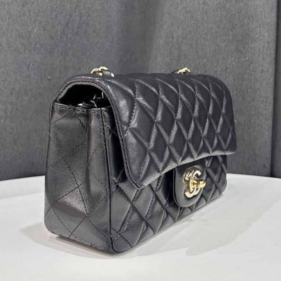 香奈兒/Chanel 黑金CF 大mini鏈條包-2