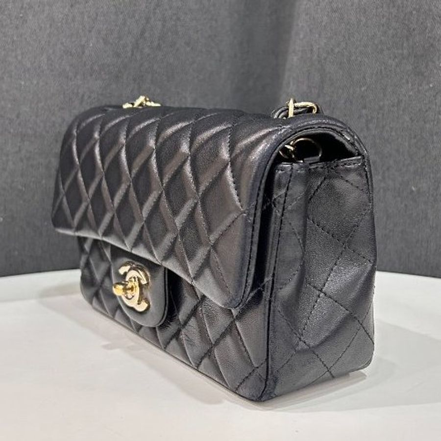 香奈兒/Chanel 黑金CF 大mini鏈條包-3