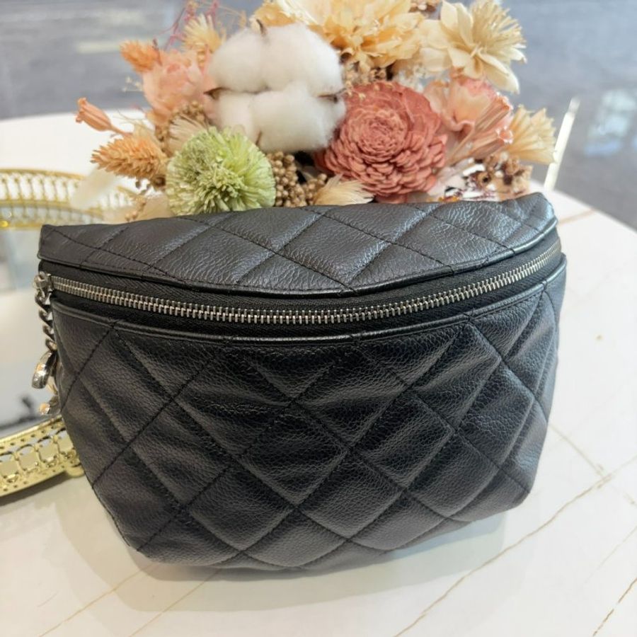 *SHIHNA名牌精品*CHANEL 經典荔枝牛皮菱格紋胸背包(保卡款)-1