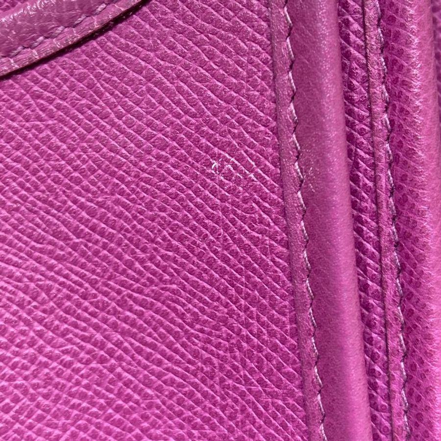 HERMES 愛馬仕 EVELYNE29 I 肩背包 紫色 銀釦-12
