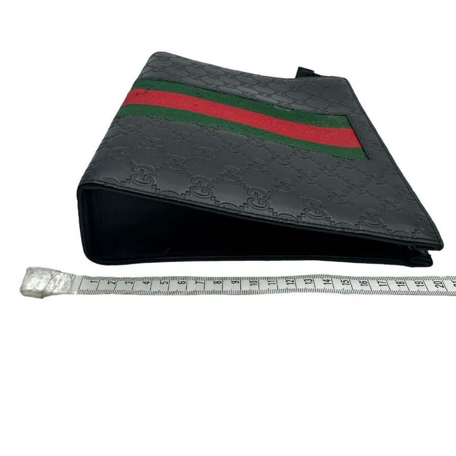 【美收精品】Gucci 黑色壓紋手拿包 C-740【隔月月中將轉賣至日本 上架期限30天】-15