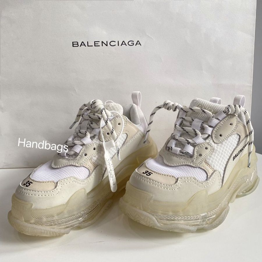 Balenciaga triples 白色 增高 老爹 休閒鞋 35號-1