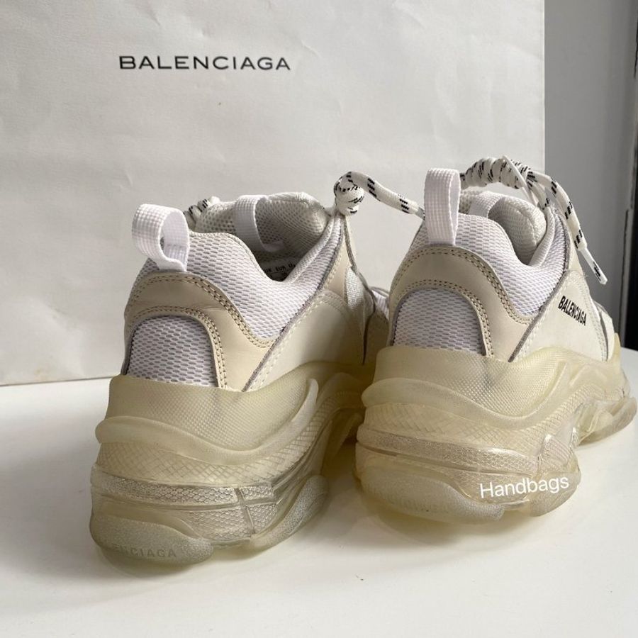 Balenciaga triples 白色 增高 老爹 休閒鞋 35號-4