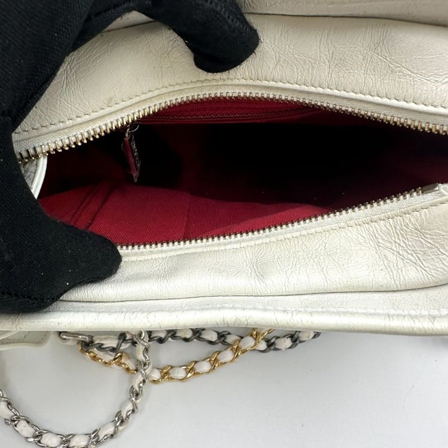 【美收精品】CHANEL 白色流浪包 C-736【隔月月中將轉賣至日本 上架期限30天】-9